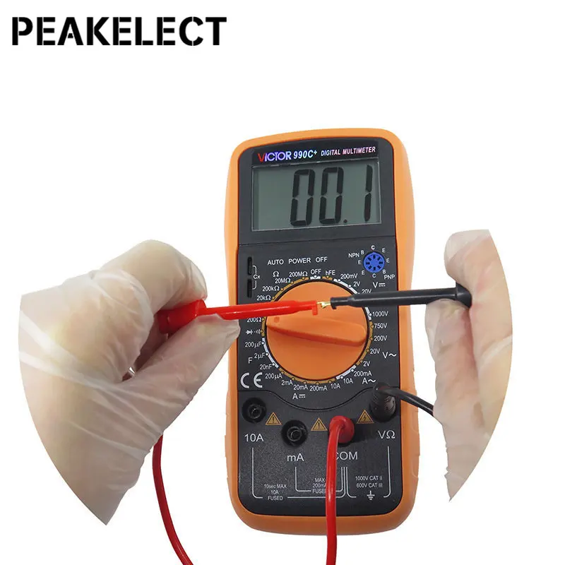 Peakselect P1039 2/4szt 4mm wtyczka bananowa do zaczepy testowe z uchwytami przewód testowy do multimetru 1M drut 500V/5A