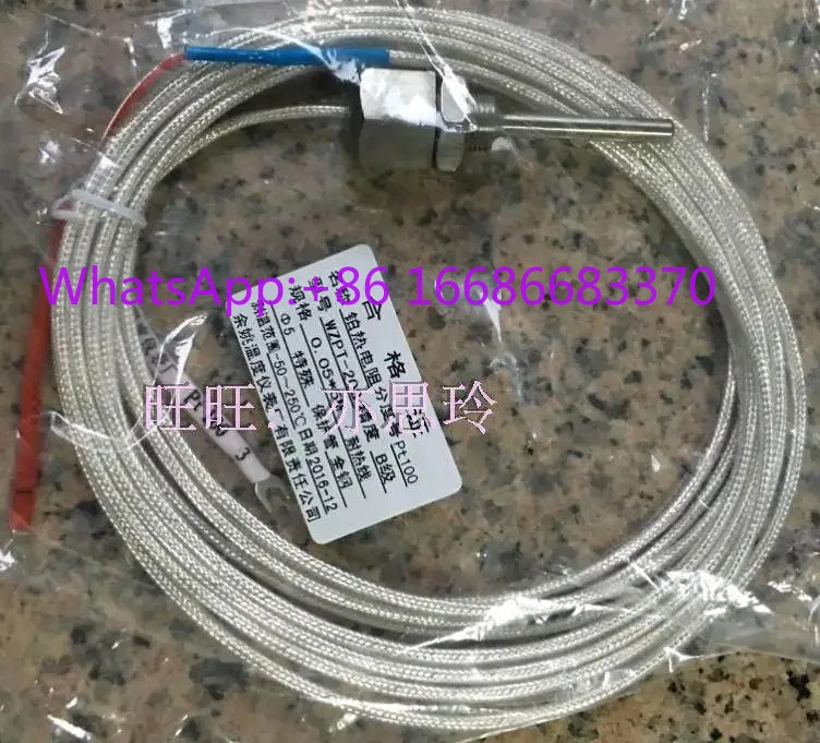 Temperature instrument sensor, all stainless steel probe, platinum thermistor, heat-resistant wire WZPT-203