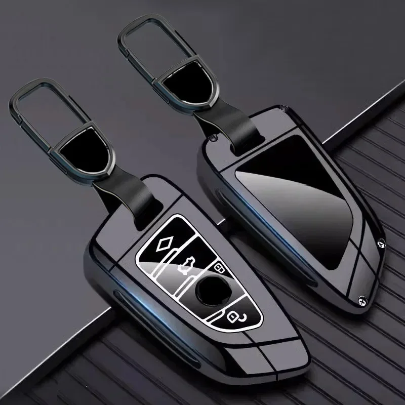 

Zinc Alloy Car Key Case Cover Holder Key Shell Buckle for BMW 5 Series (525Li)/X1/X3/X5/X6/X7/i5/i7/3 Series (320i)/iX/330i