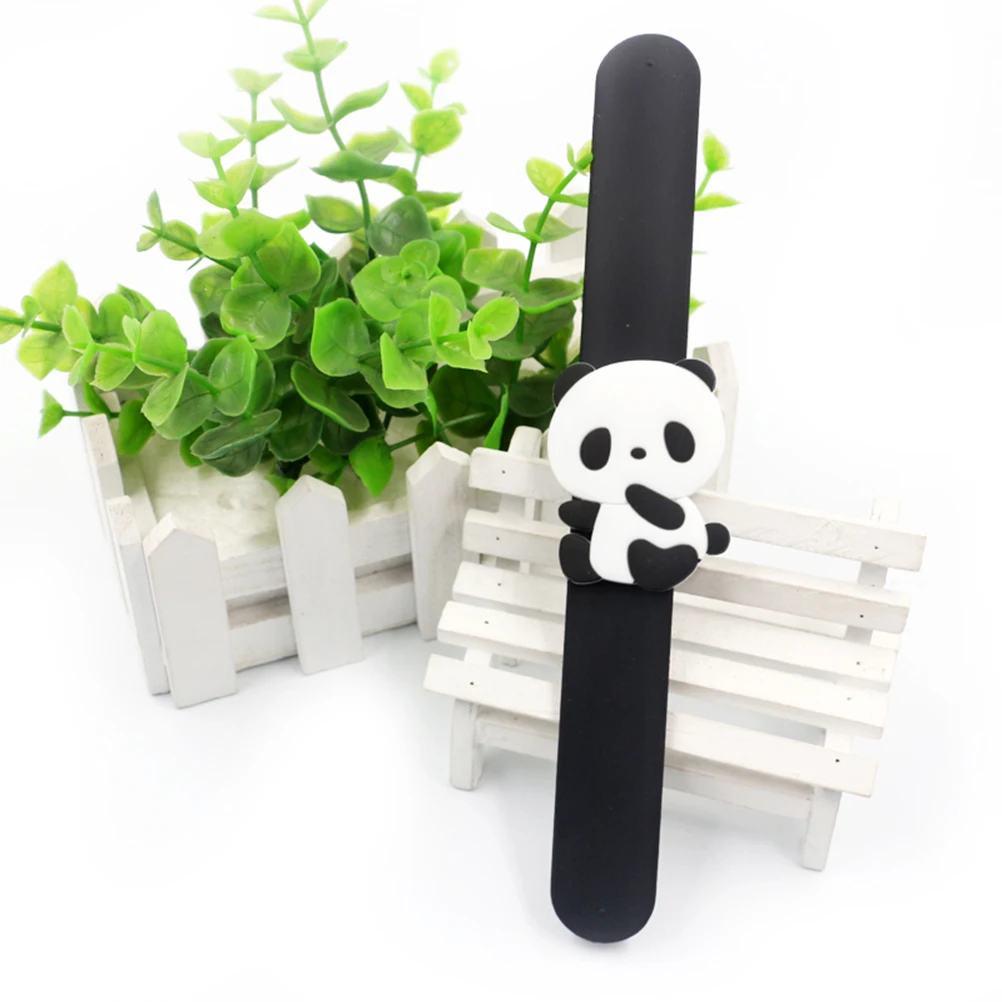 

8pcs Children Slap Bracelet Panda Wristbands Decoration Kids Silicone Bracelet for Gifts Birthday Party and School Rewards (