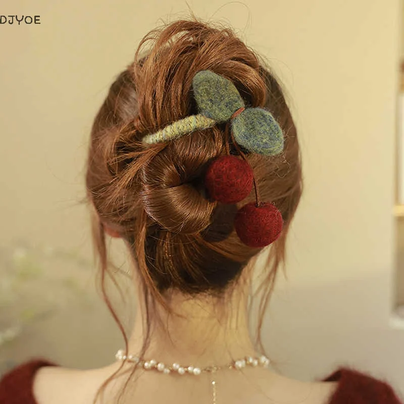 

Милая модная заколка для волос с вишней, милые аксессуары для волос для женщин и девочек, универсальная заколка в виде акулы Kawaii, изысканные подарки для волос с когтями