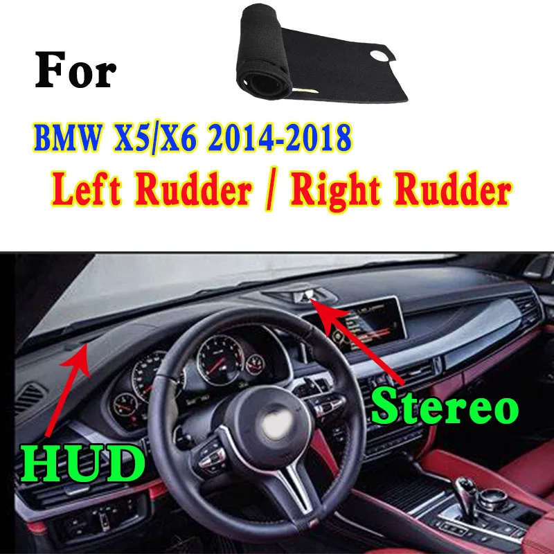 

For BMW X5 X6 F15 F85 F16 F86 2014-2018 Car Dashboard Mat Accsesories Anti-reflective Anti-slip Anti-dirty Pad Instrument Panel