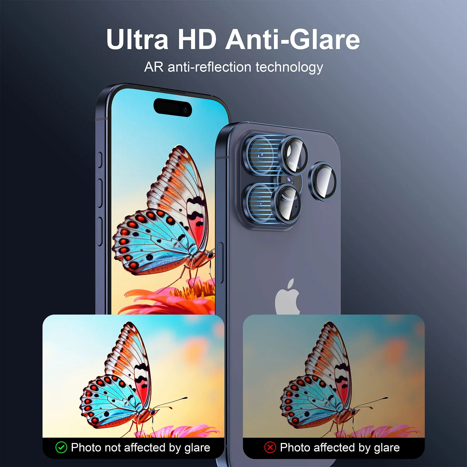 Camera Lens Protector For iPhone 11 12 13 14 15 Pro Max 13 Mini Metal Ring Protector Glass Camera Lens For iPhone 14 15 Pro Plus
