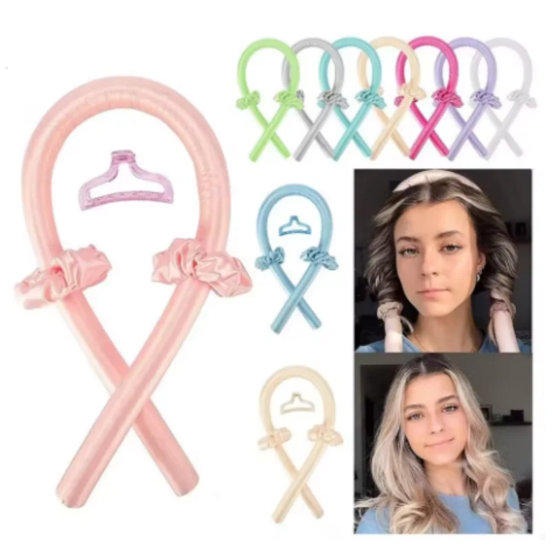 

1/3/5pcs mix Foam No Heat Silk Sleeping Curling Iron Hairdressing Big Wave Lazy Curl Wave Styler Natural Soft Wave Hair Claw