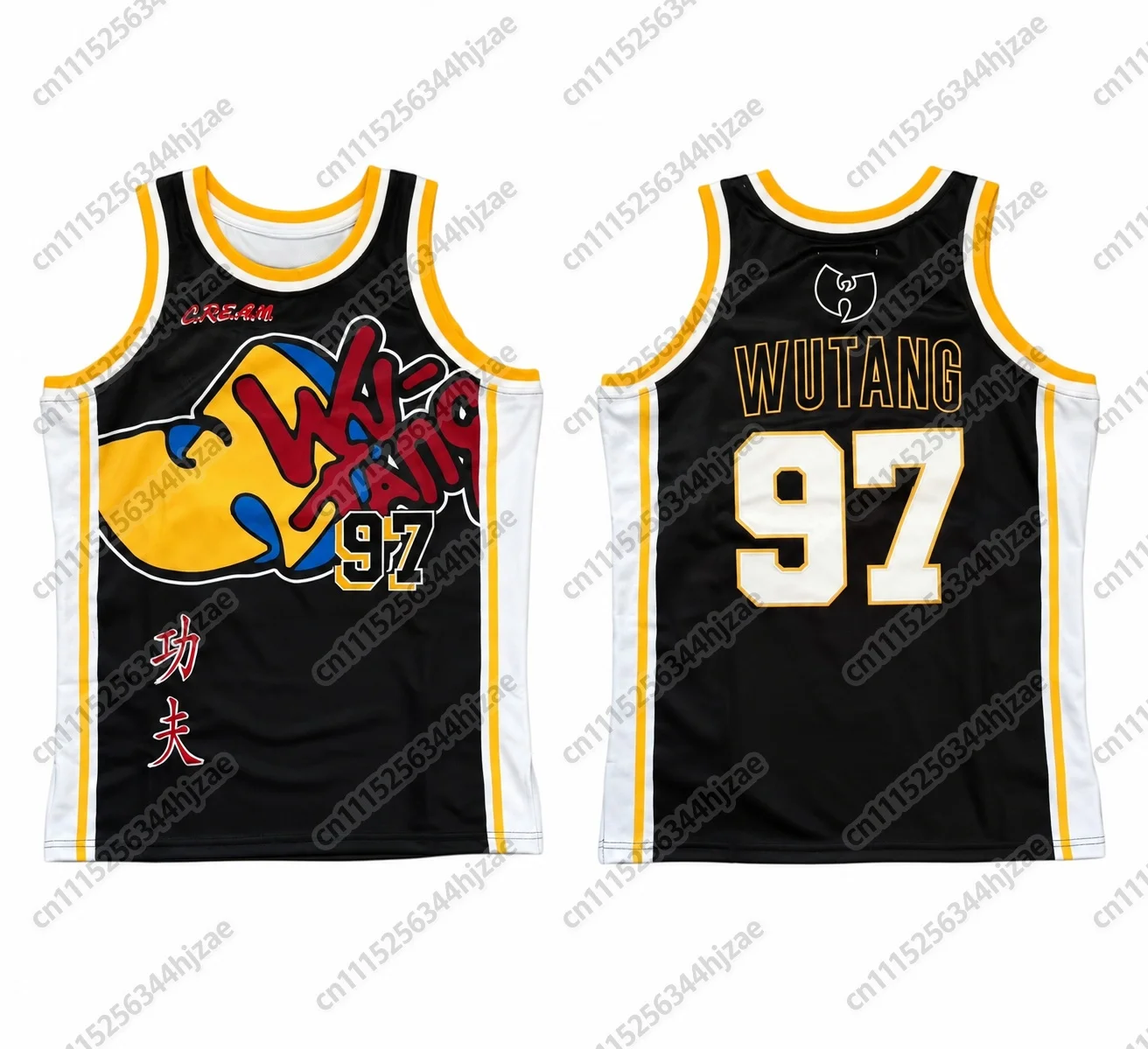Wu-Tang Clan # 96 Unisex Basketball-Trikot, Herren Damen Y2k Hip-Hop-Style Ärmelloses Atmungsaktives Streetwear Mesh-T-Shirt – Detail 5