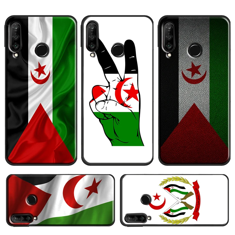 Western Sahara Flag Case For Huawei P30 Lite P40 P20 Pro P Smart Z 2019 Mate 20 Lite Nova 5T Honor 50 10i 8X 9X