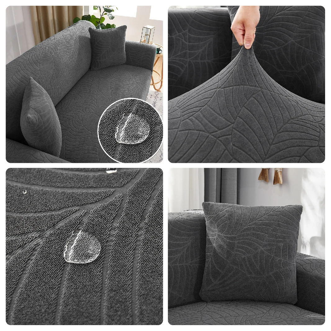 Imagen 5: Funda de sofá elástica, protector de sofá de color sólido, funda de cojín de sofá, funda extraíble para sofá, funda de cojín para asiento de sofá