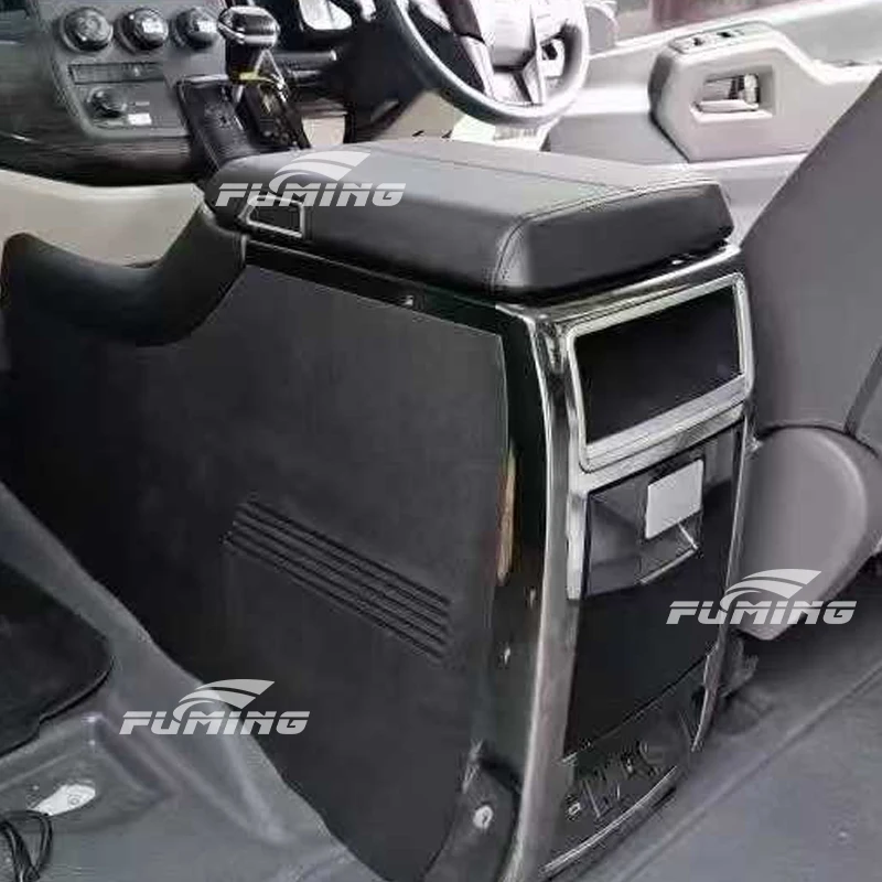 For Toyota Hiace RHD Drive Car Special Armrest Box Equipped with Wireless Charging Refrigerator Luxury Upgrade Accessories