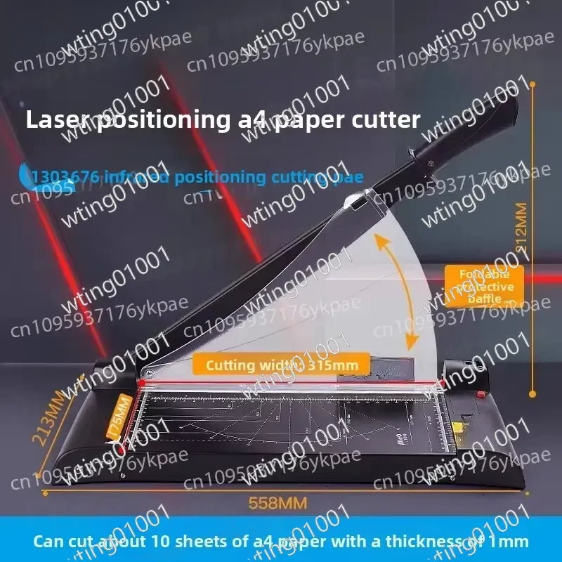 for A4 A3 Laser Guided Paper Trimmer Cuts 10 Sheets at Once Heavy Duty Precision Cutter for Professional Office Work