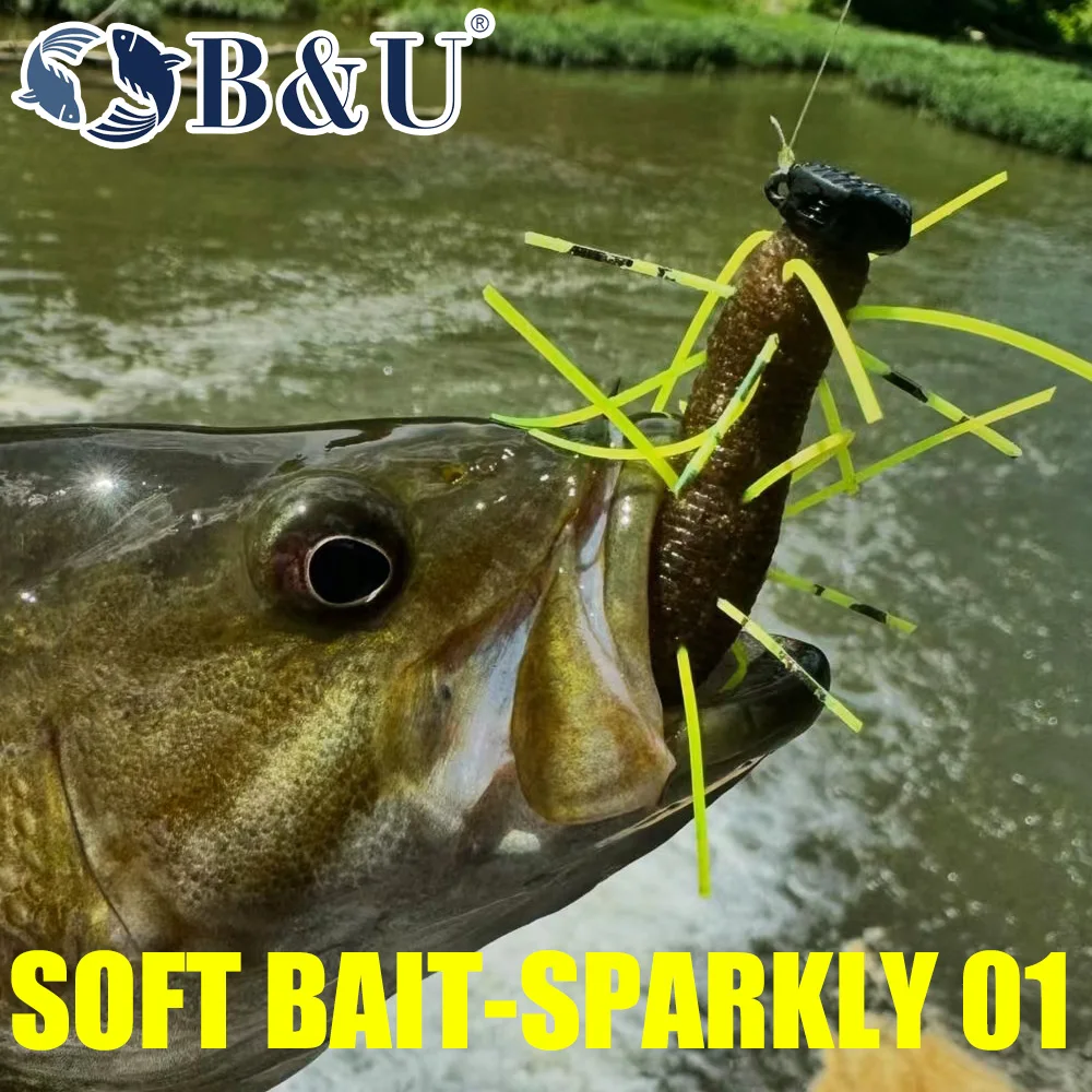 Miękkie przynęty wędkarskie B&U Swimbait Miękka plastikowa przynęta na Ned Rig Plastikowe przynęty Bass Stick Swimbait Crawfish Lures