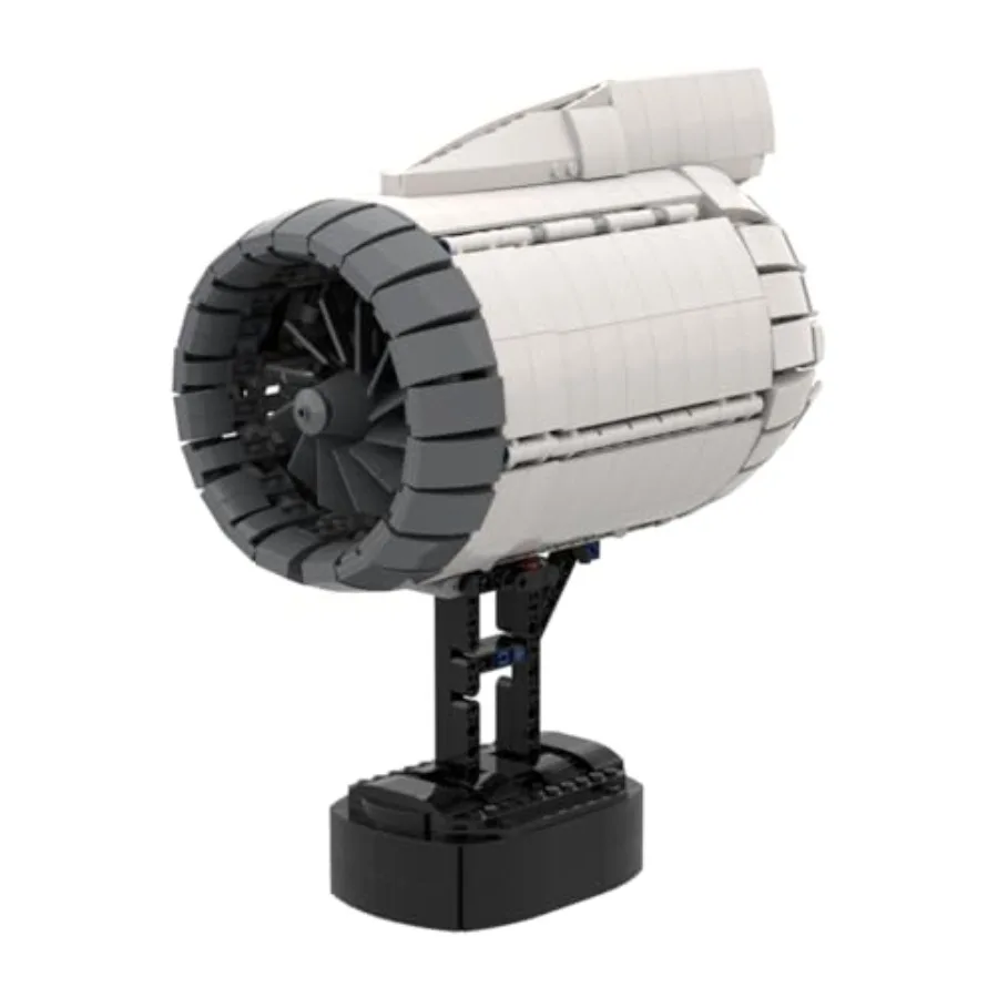 Aircraft Turbofan Turbojet Engine Model Kit That Works Build Your Own Engine for Adults MOC133571 DIY Simulation Engine Designe