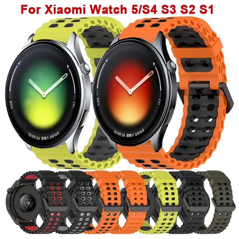 22mm Sport-Silikonarmband für Xiaomi Watch 5 S4 S3 S2 S1, Armband für Oppo Watch X X2 4 Pro/Realme Watch 5 S2 S 2 3Pro Zubehör