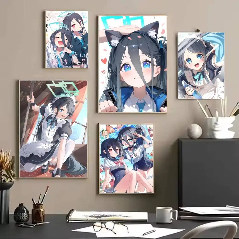 Tendou Kei Blue Archive Poster and Prints Wall Art Pictures for Modern Bedroom Game Room Home Decor