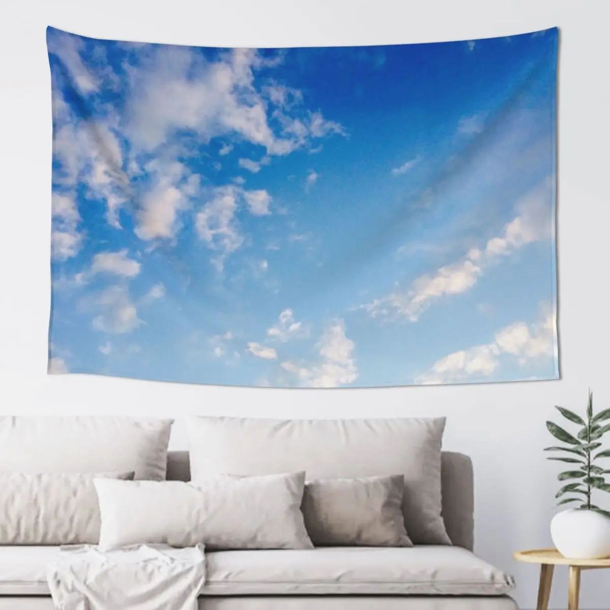 

Blue Sky and Clouds Tapestry Wallpapers Home Decor Aesthetic Room Decors Tapestry