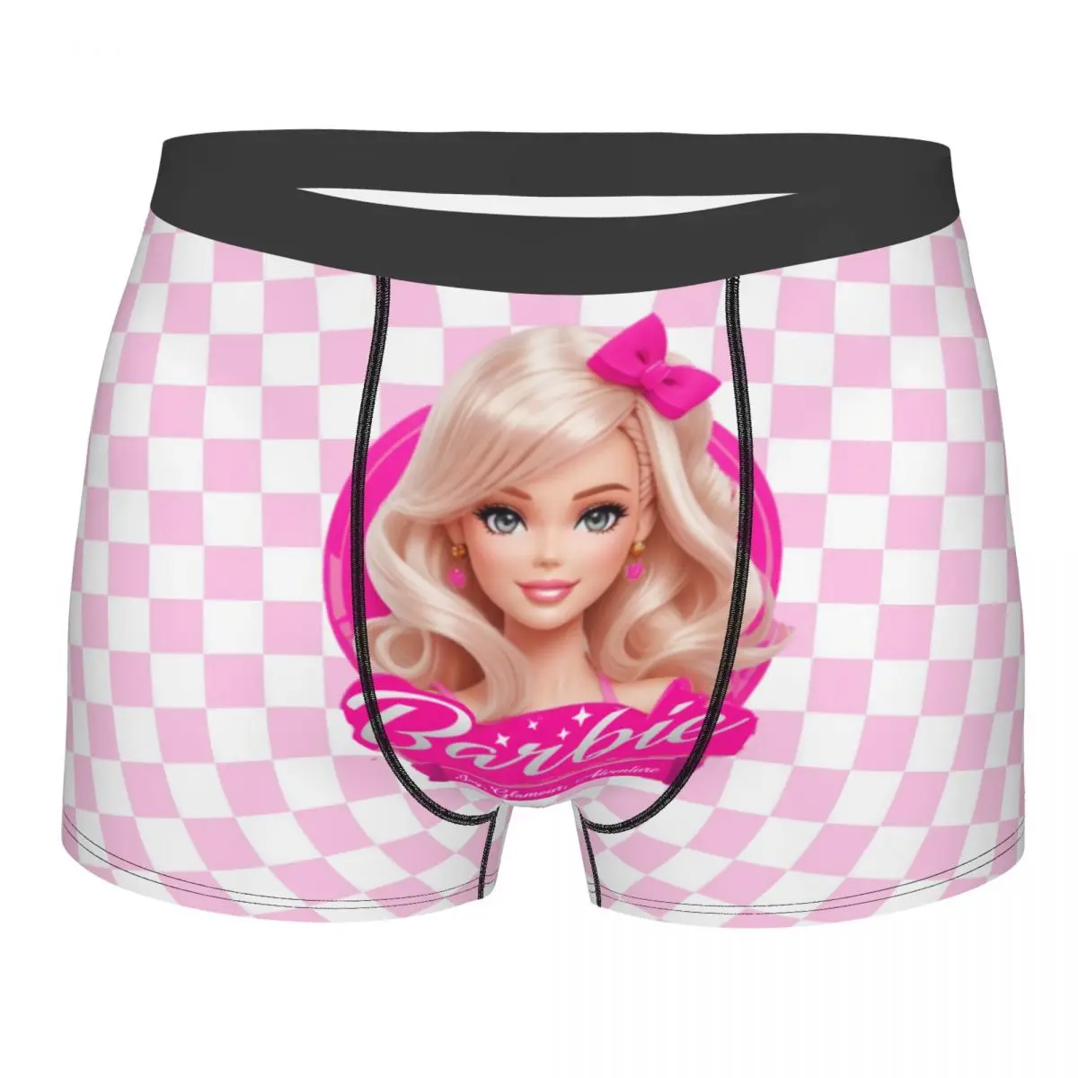 Custom Cartoon Barbie Girl Boxer Shorts For Homme 3D Print Underwear Panties Briefs Soft Underpants