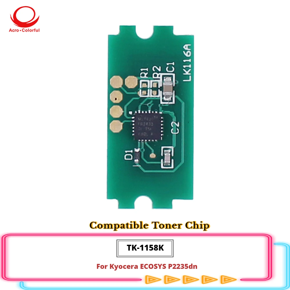 TK-1150 Toner Chip TK-1152 TK-1156 TK-1158K for Kyocera ECOSYS P2235dn P2235dw M2135dn M2635dn M2735dw Laser Printer TK-1154