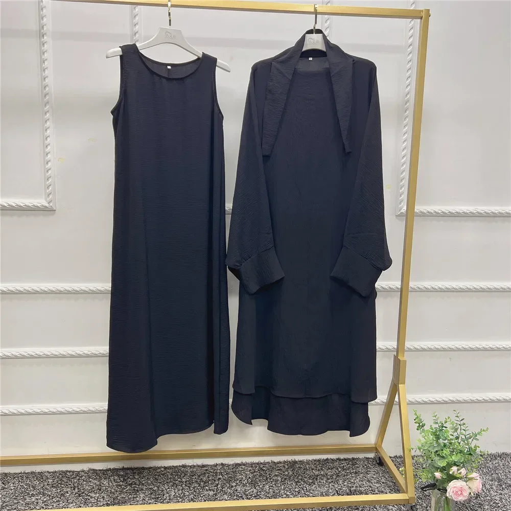 Robe de prière pour femmes musulmanes, ensemble de 2 pièces, vêtements islamiques, Khimar Abayas Eid Ramadan Abaya dubaï turquie, Kaftan, Robe de vêtement