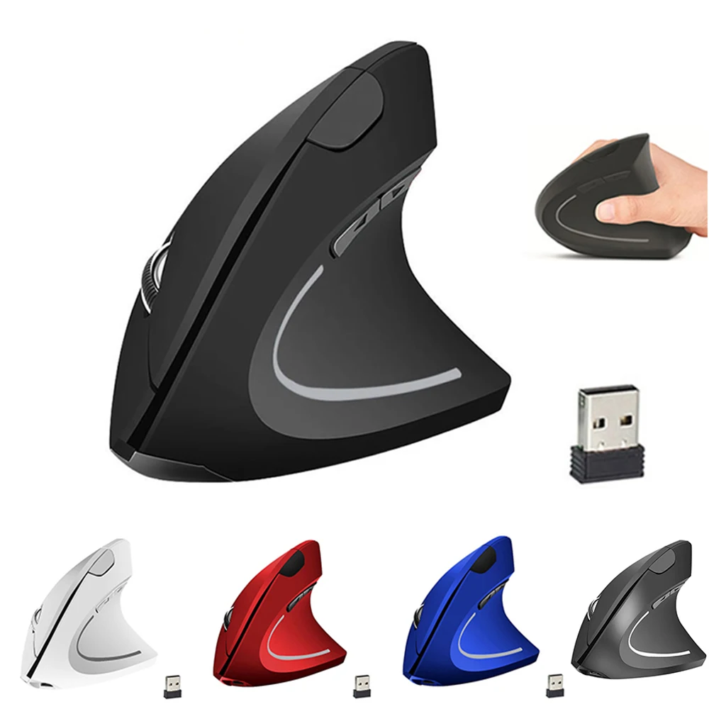 

Ergonomic Vertical Mouse 2.4G Wireless Rechargeable Vertical Mice Computer Gaming Upright Mouse Gamer Mause For Laptop PC