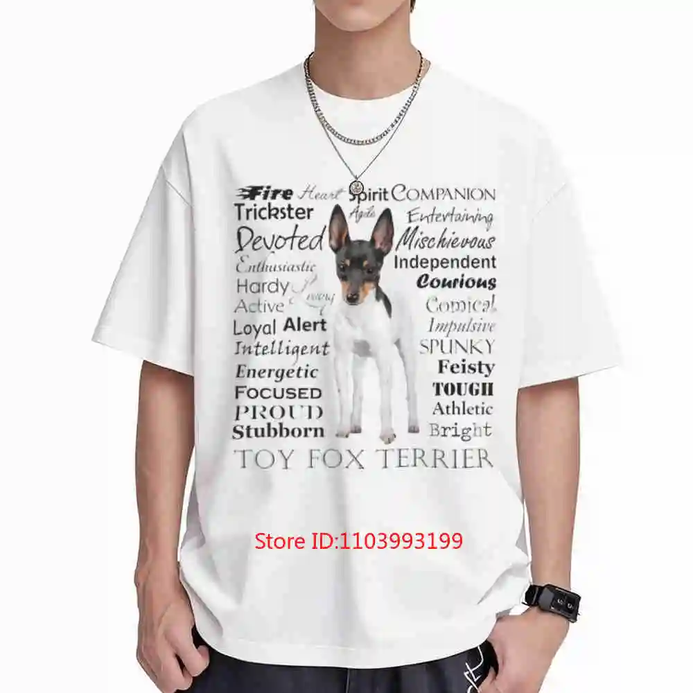 Toy Fox Terrier Traits Short Sleeve Tee 100% Cotton T-Shirt