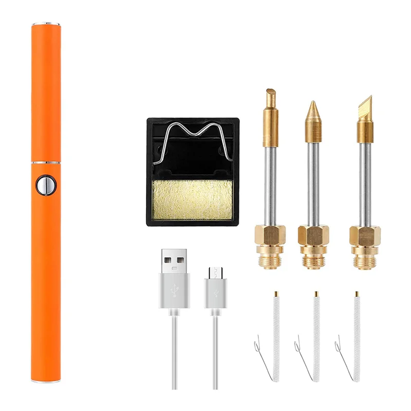 

AA14 New Soldering Iron Kit, Cordless Rapid Heating Electric Soldering Kit Iron Tips,For Circuit Board Computer Electronic Repai