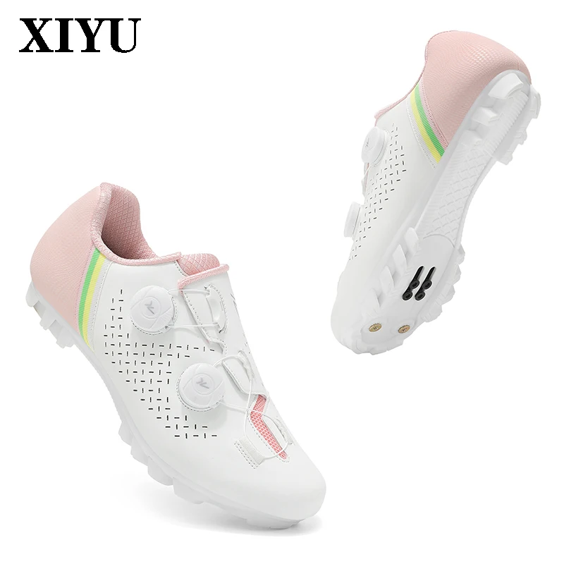 

Популярные велосипедные туфли XIYU 48. # Пара уличных дорожных самоблокирующихся нескользящих велосипедных обуви с двойной вращающейся пряжкой для горного велосипеда