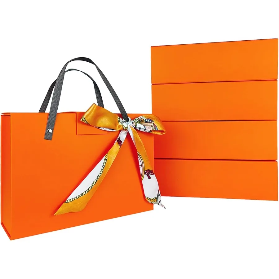 

Oran Gift бык - 5 упаковок 11x7,6x3,5 Inces Large ox с крышками и и игла Portale Magnetic Gift бык для принтов