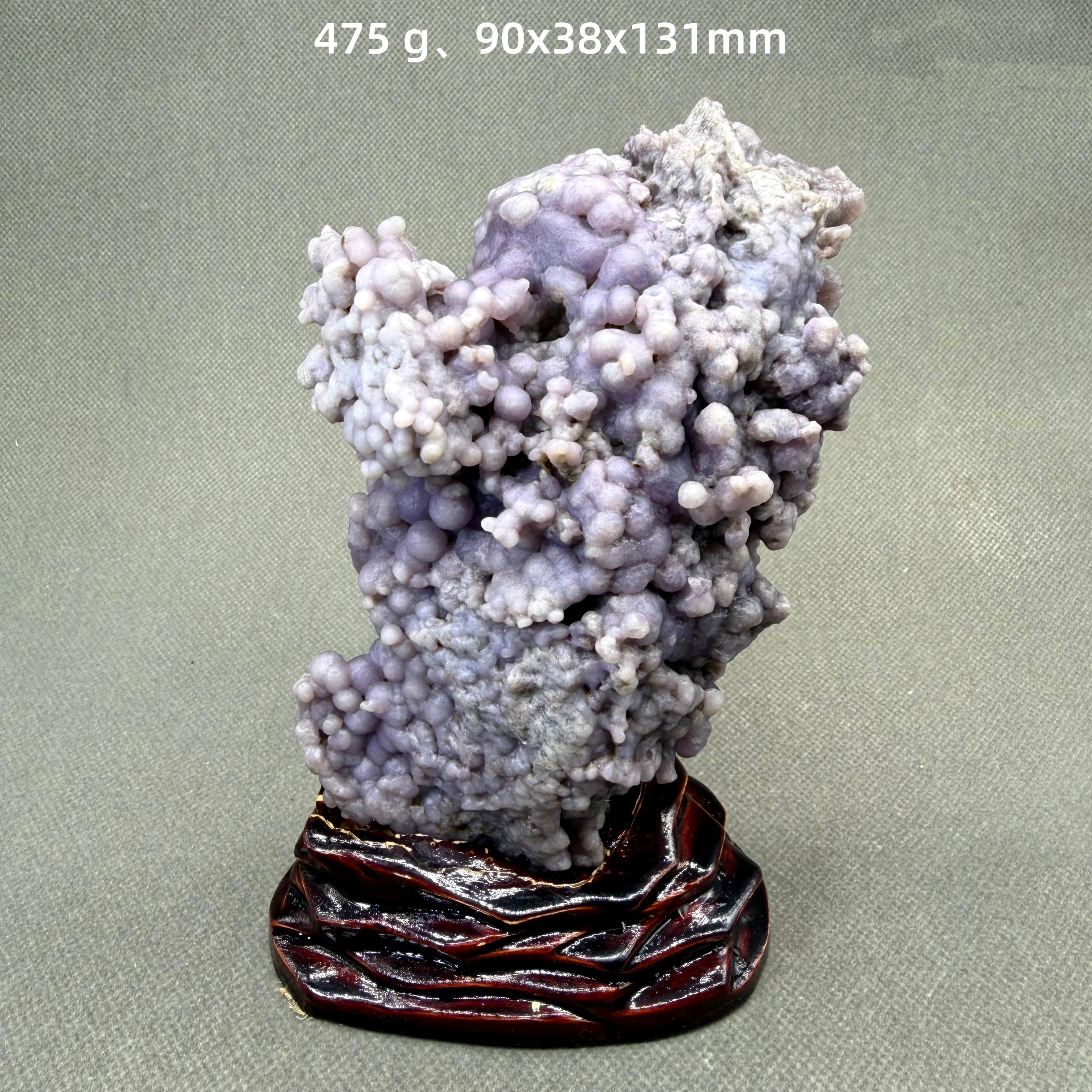 Natural Grape Agate Botryoidal Cluster Purple Chalcedony Mineral Specimen Home Decor