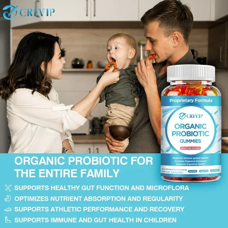 Organic Probiotic Gummies - Maintain Digestive Balance and A Healthy Bacterial Environment