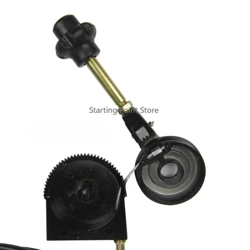 Thick Automobile Agricultural Vehicle Excavator Hand Throttle Assembly Pull Wire Manual Controller