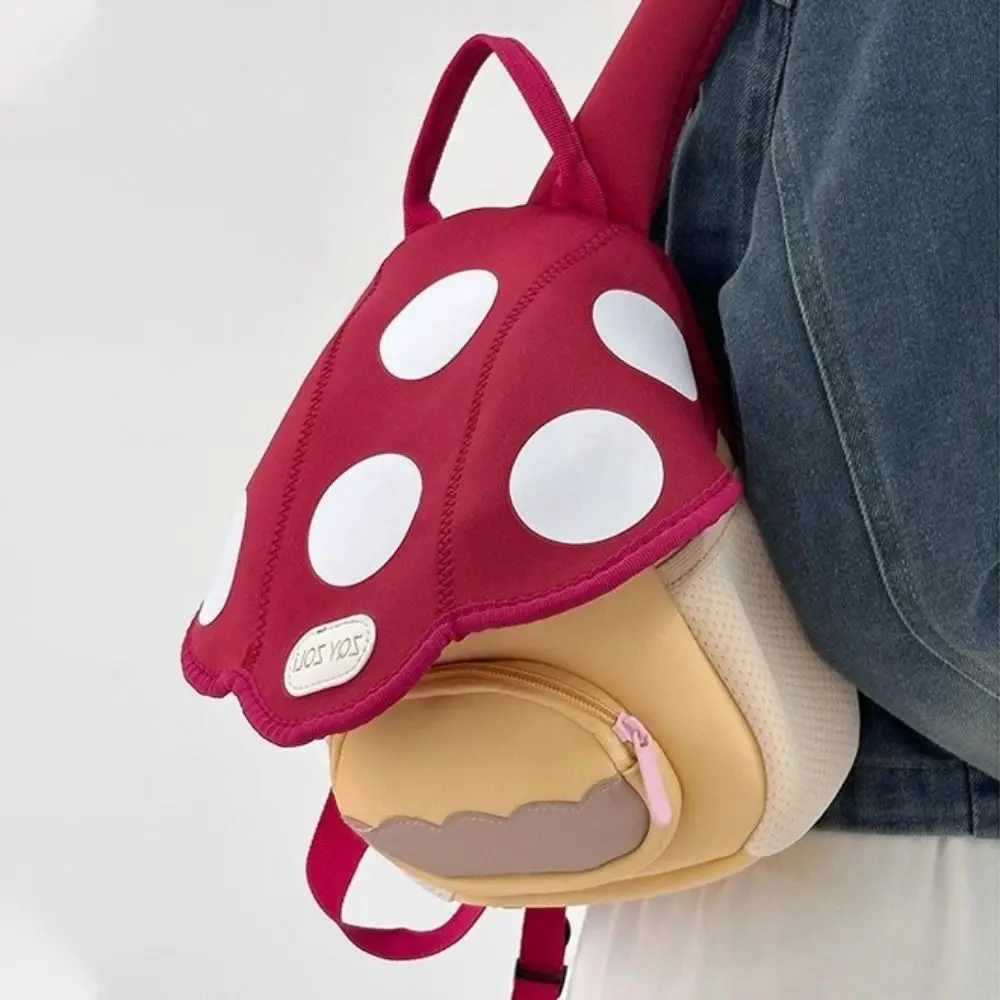 

Double Shoulder Mushroom Backpack Large Capacity Schoolbag Children School Bag Korean Style Handbag Student School Bag Toddler