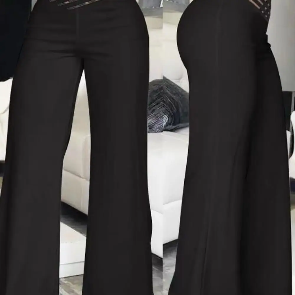 High Waist Casual Pants Women Summer Loose Straight Wide Leg Trousers Streetwear Trendy Hollow Out Belt Fashion Clothes