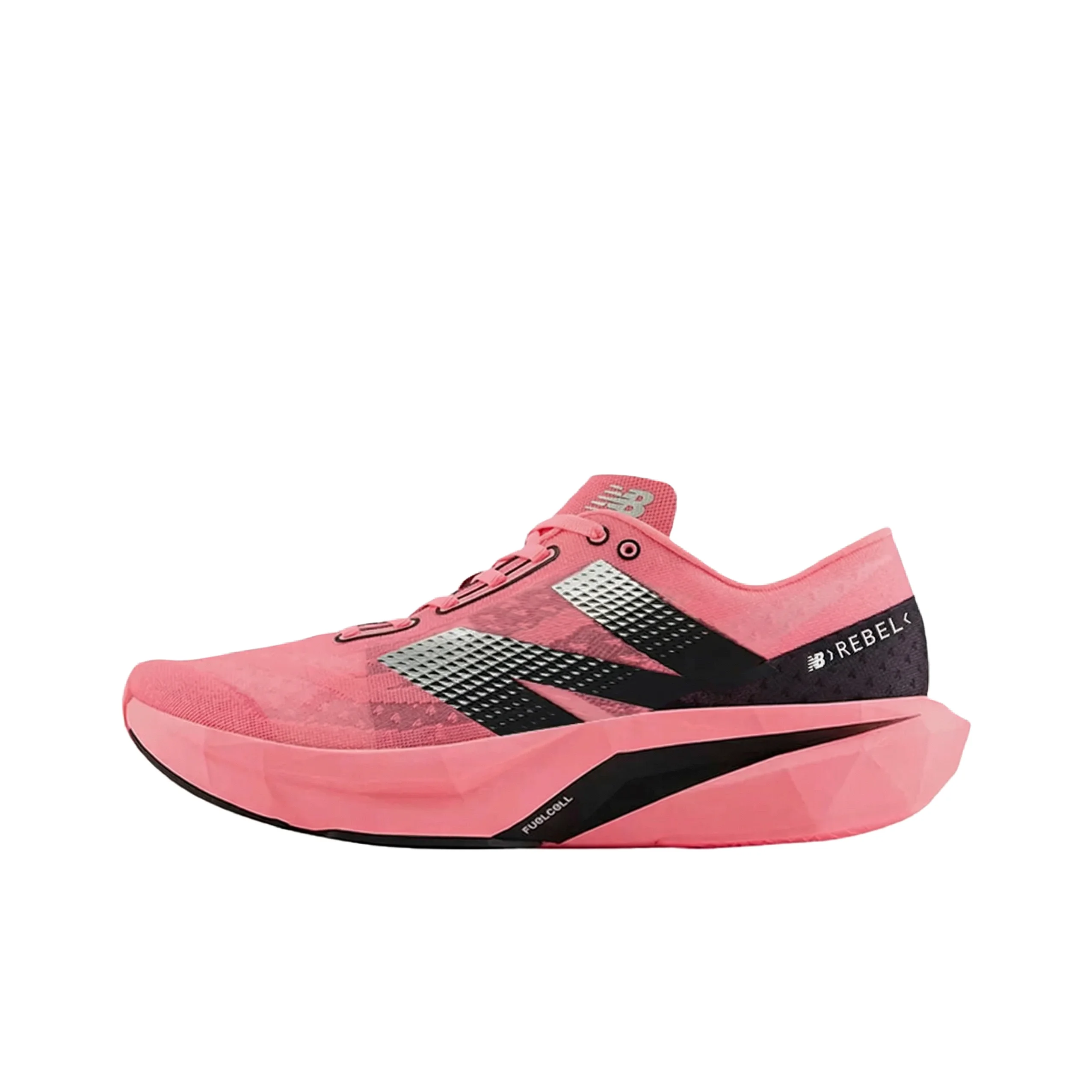 New Balance Rebel V4 Running Shoes Women's Low Top Ultra Pink With Black And White WFCXCU4