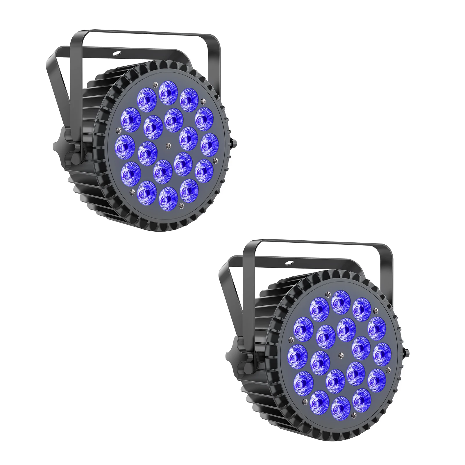 2PCS Par Light Wedding Nightclub Light 6 in 1 Fieryzeal Stage Light DJ Light for Disco Dance Hall Bar Performance Dj Lights