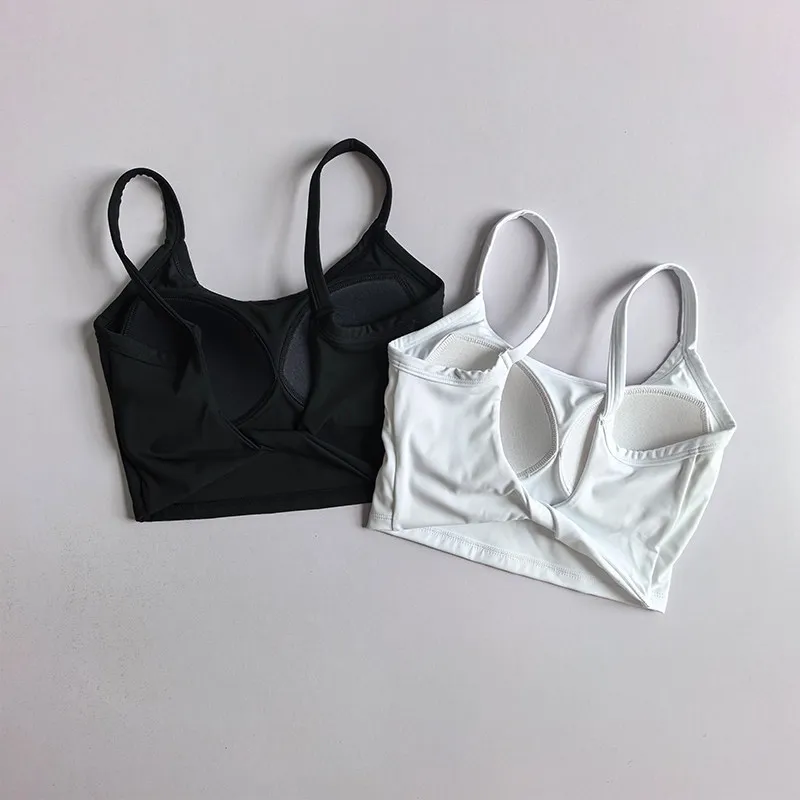 Small Camisole Women's Summer Beautiful Back Gathering Anti-sagging Yoga Wear Quick-drying All-in-one Running Fitness Bra