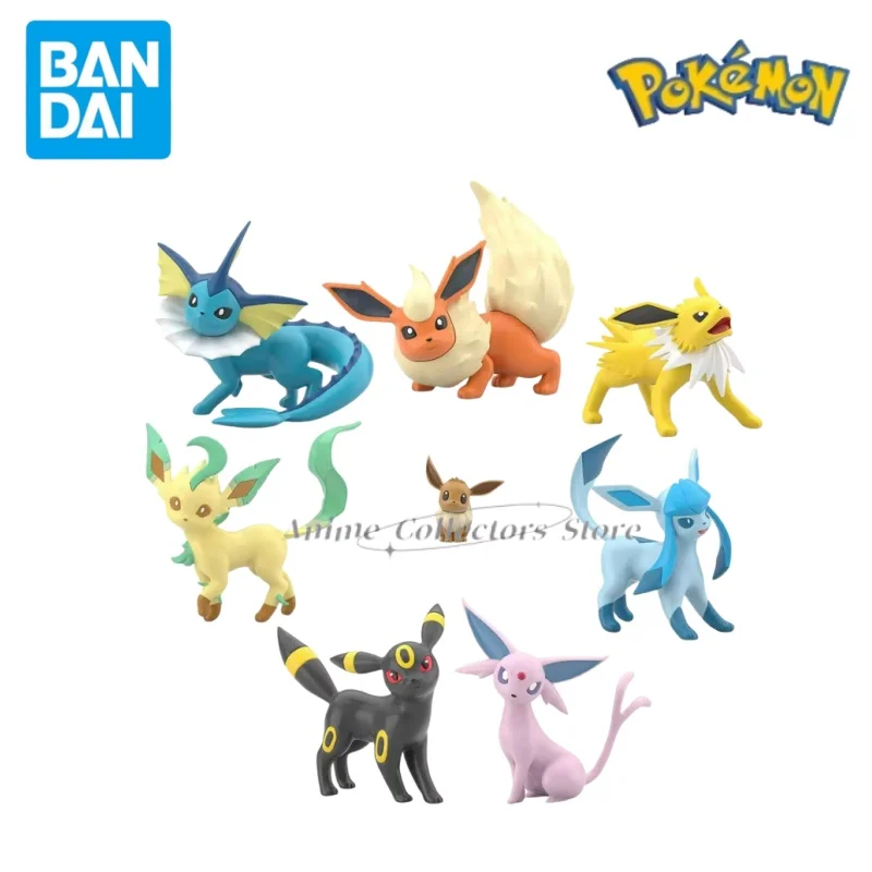 Bandai Original Scale World POKEMON Paldea Region Penny Sylveon Eevee Flareon Vaporeon Jolteon Glaceon Espeon Anime Figures Toys