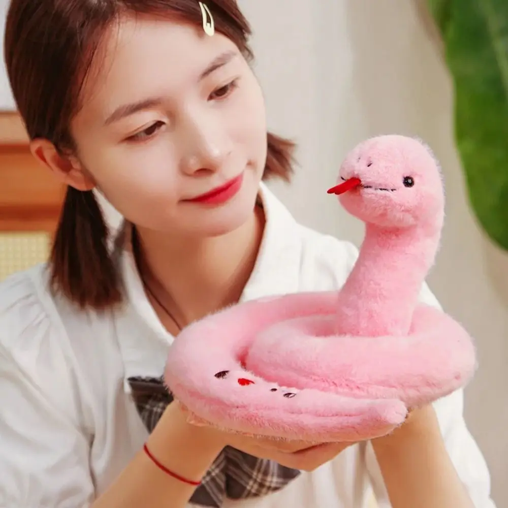 Love Snake Couple Snake Plush Toys PP Cotton Stuffed Animal Snake Mascot Toy Soft Cartoon Snake Doll Plushies New Year Gifts