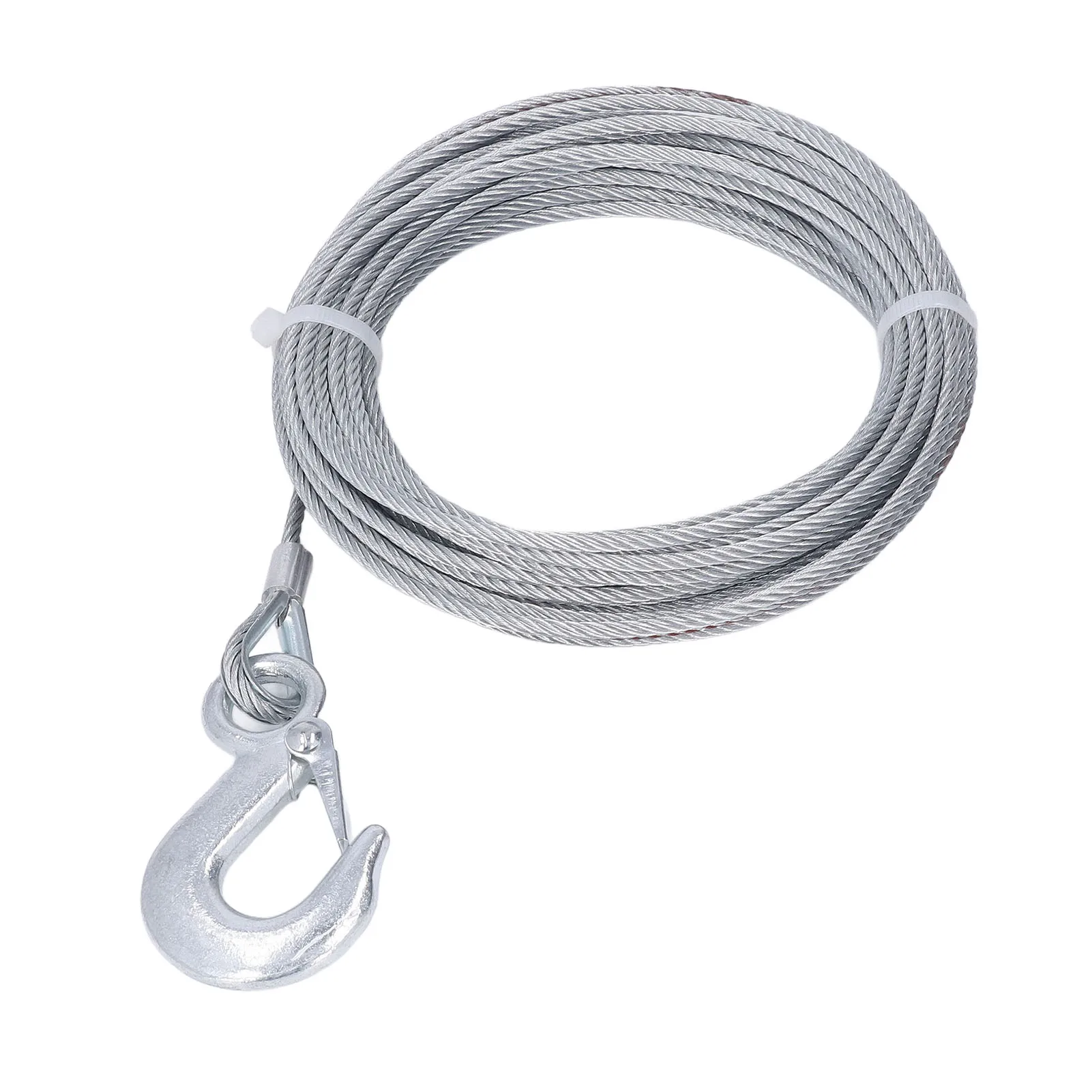 Winch Stainless Steel Cable, Winch Wire Rope 4mmx12m Cable 2000LBS Strength Stainless Steel Galvanized Replacement
