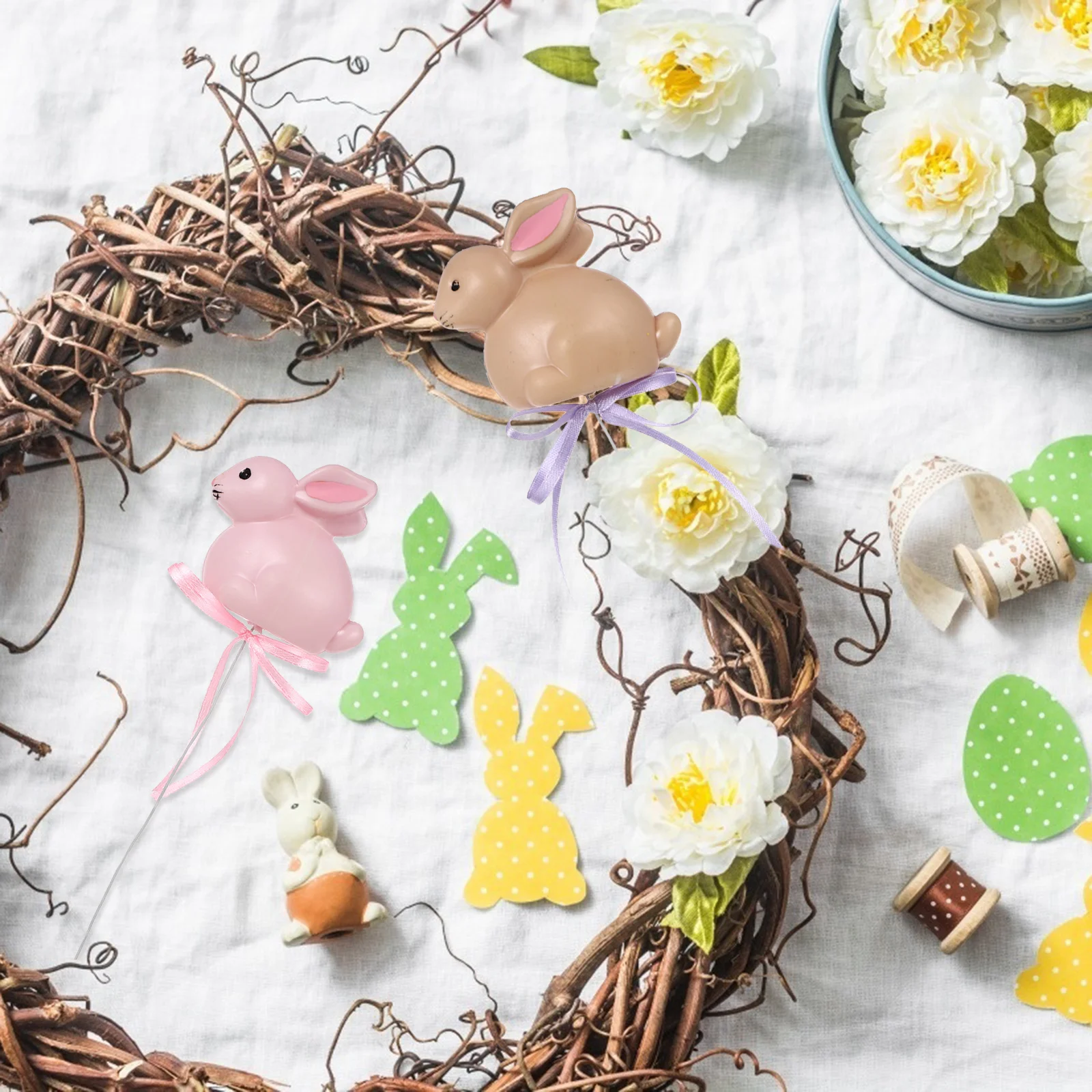 

6Pcs Simulation Animal Pole Decorations Theme Strong Structure Safe Material Great for Easter Kids Indoor