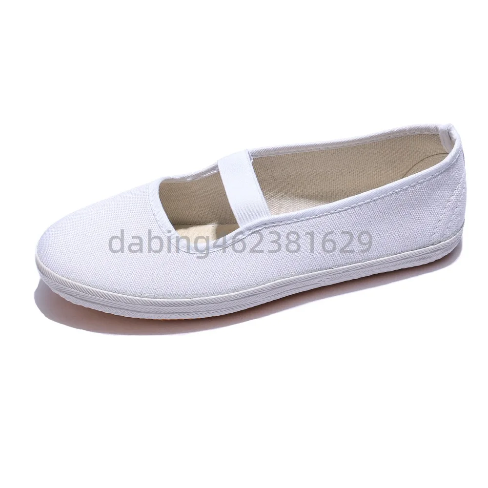 Size 17-45 white and white shoes casual men's canvas white gymnastics performance are not suitable for external wear