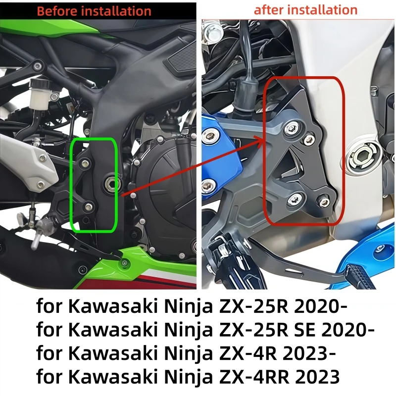 Motorcycle Lift 30MM Move Back 25 MM Sports Rear Move Pedal Code Plus High Pedal Stand Lift for Kawasaki Ninja ZX 4R 25R ZX 4RR
