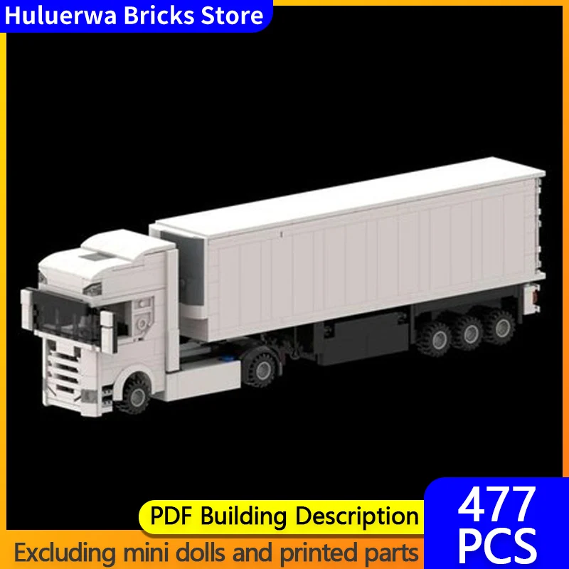 

Модель городской автомобиль MOC, строительные кирпичи S460, сверхмощный контейнерный грузовик, модульная технология, детские праздничные подарки, сборные игрушки, костюм