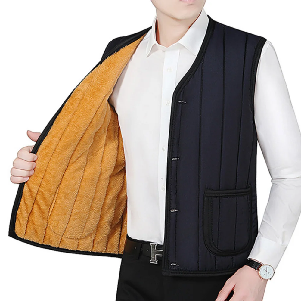 سترة خفيفة صدئة للرجال ، سترة مبطنة ، حتى 4XL