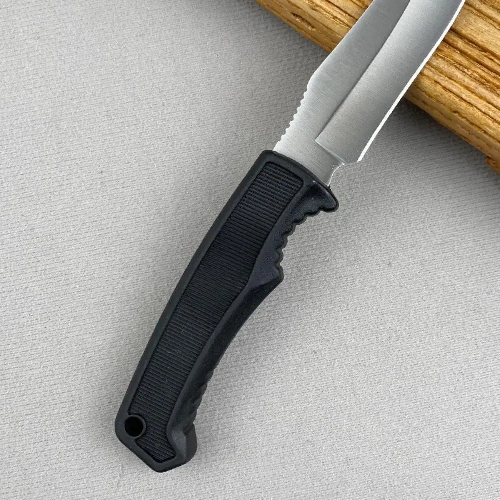 سكين المجال المحمولة المحمولة سكين ثابت 7Cr13Mov شفرة ألياف النايلون مقبض في الهواء الطلق متعددة مفيدة التخييم الصيد أداة #5