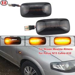 2PCS Dynamic Side Marker Repeater Light indicatori di direzione lampada per Nissan Maxima Almera per Pulsar N15 Cefiro A32 1995-2000