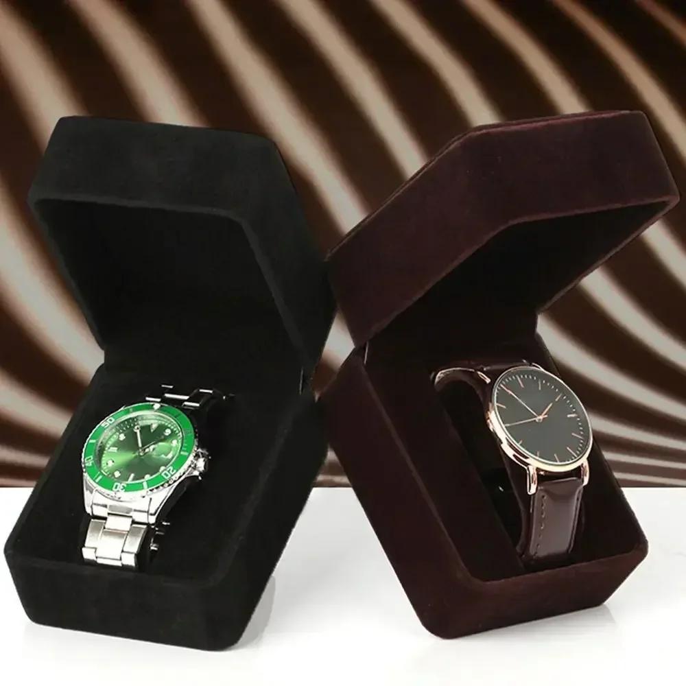 Mode Flanell Uhr Verpackung Boxen Fall Display Halter Armband Schmuck Lagerung Organizer Für Frau Mann Geschenk Großhandel