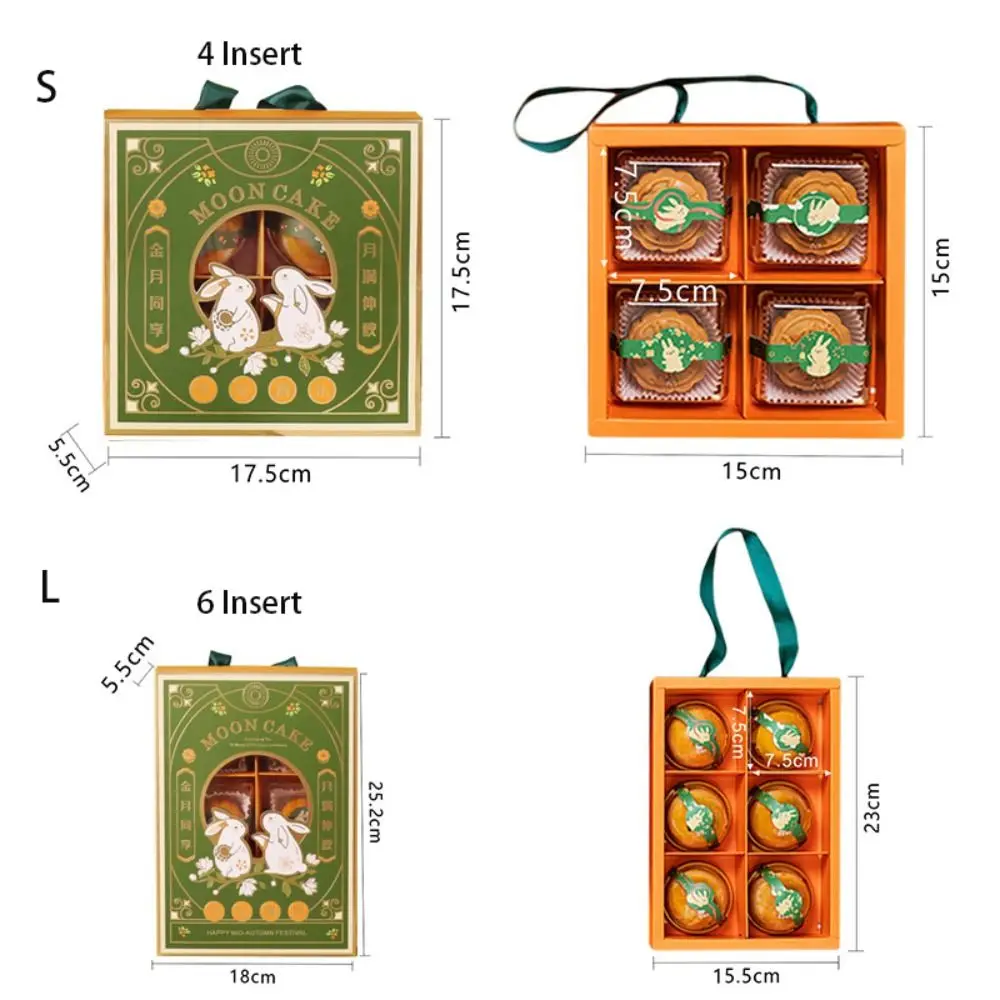 Boîtes d'emballage de gâteaux de lune, processus de bronzage exquis, boîte-cadeau de Dessert faite à la main, emballage de pâtisserie en carte blanche