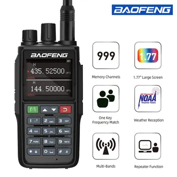 BAOFENG NOAA 5W Tri Band UV-22L outdoor sports two way radio long range handheld waltkies Talkies