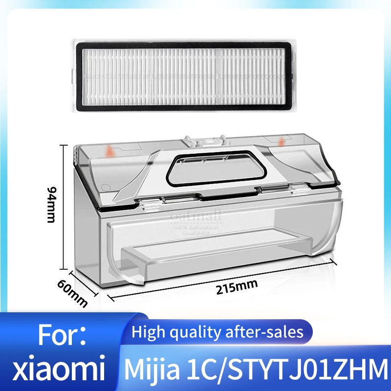 Dust Bin Box And Hepa Filter Replacement For Xiaomi Mijia 1C 1T Dreame F9 Robot Vacuum Cleaner Spare Parts