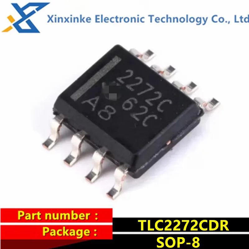 

10PCS TLC2272CDR Mark: 2272C SOIC-8 Operational Amplifiers - Op Amps Dual R/R Op Amp Low Noise Amplifier Chip Rail-to-Rail