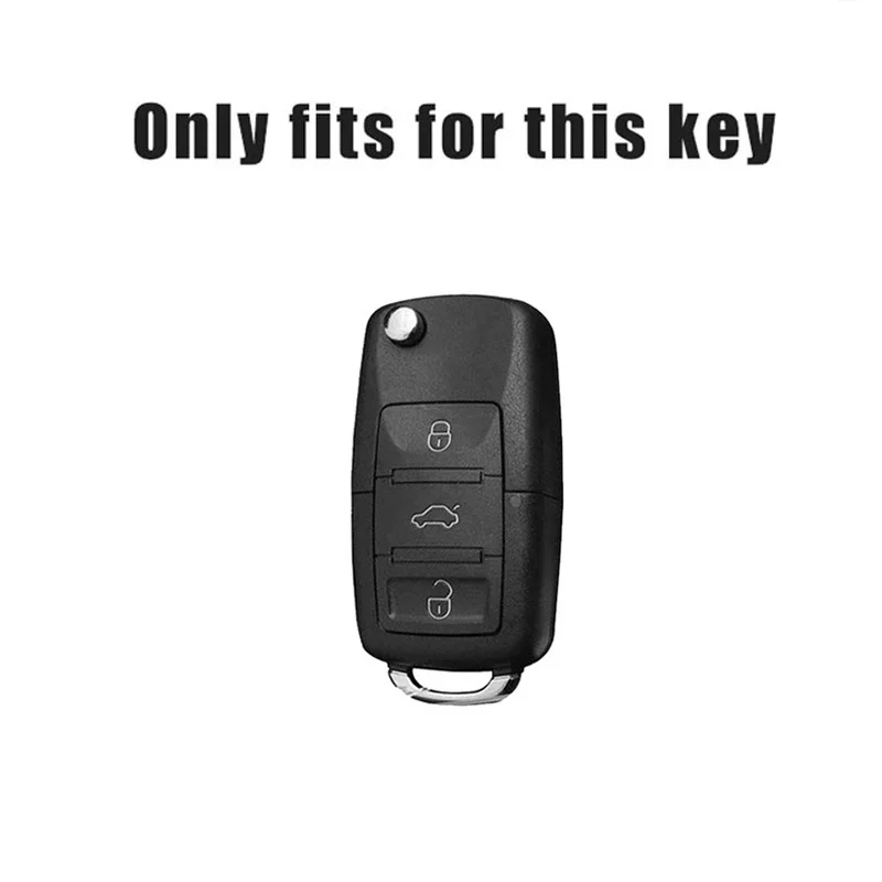 Car Flip Key Case Cover Shell For VW Volkswagen Polo Golf Passat Beetle Tiguan Seat Leon Altea Protector Keychain Accessories